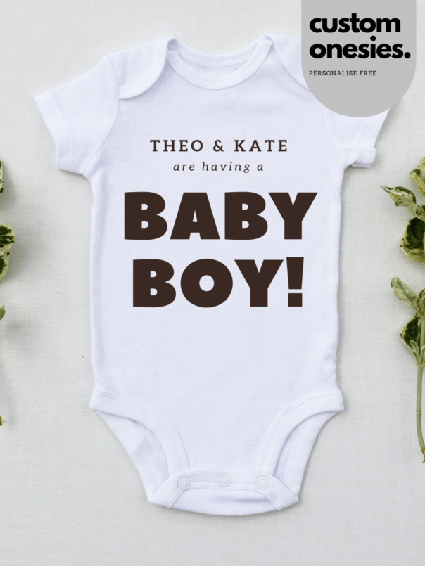 Personalised baby bodysuits nz