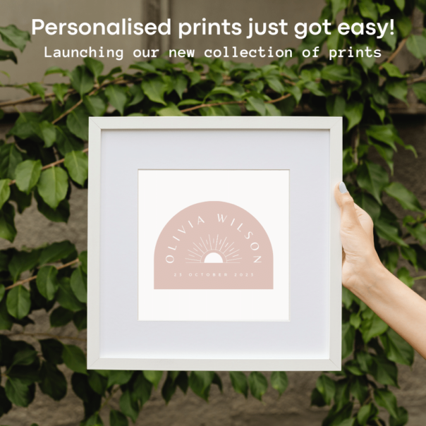 personalised baby prints for nursery