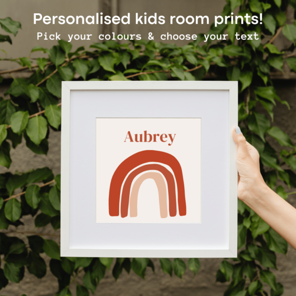 personalised baby room prints nz